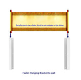 scroll painting wall mount bracket long chinese painting horizontal hanging 15004 2X15012