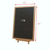 Felt Letter Board Black Signs Changeable Message Removable Letters Display Frame