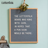 Felt Letter Board Black Signs Changeable Message Removable Letters Display Frame