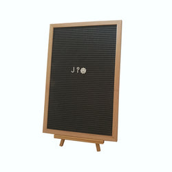 Felt Letter Board Black Signs Changeable Message Removable Letters Display Frame