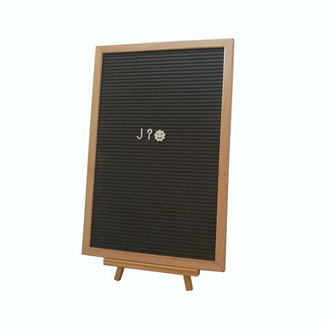 Felt Letter Board Black Signs Changeable Message Removable Letters Display Frame