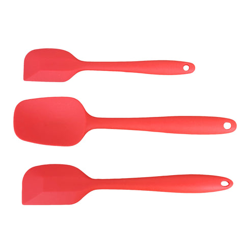 3PK Silicone Spatula Heat Resistant Spatula Kitchen Gadget Scraper Spoon Spatula