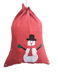 20X28 Christmas Gift Bag Reusable Non woven Fabric Santa Claus Present Bag 15021 SNOWMAN