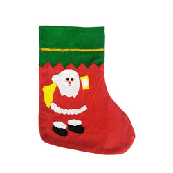 14X9 Xmas Stocking Sack Santa Christmas Gift Bag Hanging Gift Stocking Bag