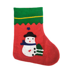 14X9 Xmas Stocking Sack Santa Christmas Snowman Bag Hanging Gift Stocking Bag