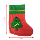 14X9 Xmas Stocking Sack Santa Christmas Tree Gift Bag Hanging Gift Stocking Bag