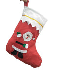 14X9 Xmas Stocking Sack Santa Christmas Gift Bag Hanging Gift Stocking Bag