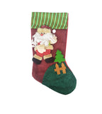 14X9 Xmas Stocking Sack Santa Christmas Gift Bag Hanging Gift Stocking Bag