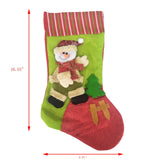 14X9 Xmas Stocking Sack Snowman Christmas Gift Bag Hanging Gift Stocking Bag