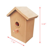 See Through Window Mirrored Bird House   Suction Cup Window Bird House