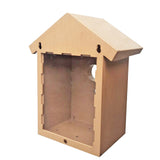 See Through Window Mirrored Bird House   Suction Cup Window Bird House