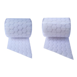 White Hoop & Loop Dot Glue Dot Craft Tape Vel Crow Adhesive Dot 500Set 17MM DIA