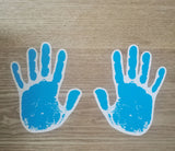 42 Handprint Sticker Paper Easy Write Paper Classroom Decor Wall Floor Art Craft