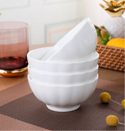 White Serving Bowl 8 Buffet Kitchen Soup Candy Salad IceCream Side Dish Pumpkin