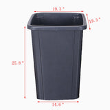 Maple Commercial Trash Bin Receptacle Cabinet Hinged Door Tray Top 26 Gal 15052+119231