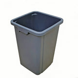 Commercial Trash Bin Receptacle Cabinet w Hinged Door Tray Top 26 Gal 15052+119232