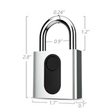 FixtureDisplays? Fingerprint Padlock, Bluetooth Lock APP Remote Access Unlock, Smart Padlock, Keyless Lock 15064-2PK