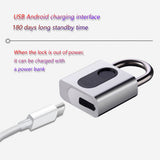 FixtureDisplays? Fingerprint Padlock, Bluetooth Lock APP Remote Access Unlock, Smart Padlock, Keyless Lock 15064-2PK