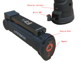Fold LED Flashlight Rechargeable Worklight Magnet Hook Safe Emergency Camp HVAC
