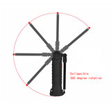 Fold LED Flashlight Rechargeable Worklight Magnet Hook Safe Emergency Camp HVAC