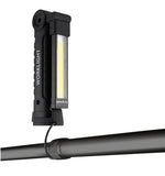 Fold LED Flashlight Rechargeable Worklight Magnet Hook Safe Emergency Camp HVAC
