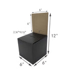 10PK 6x6x12 Tip Box Donation Charity Foundraising Youth Tithes Coin Collection