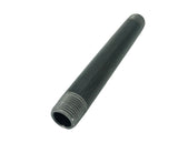 1/2 threaded male black pipe 6 long tube fixture fitting plumbing nipple iron15074 10PK