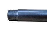 12 Black Pipe Decor 1/2 Dia Malleable Cast Iron Pipe Steel Hallf Inch Threaded