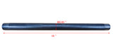 16 Black Pipe Decor 1/2 Dia Malleable Cast Iron Pipe Steel Hallf Inch Threaded