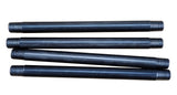 16 Black Pipe Decor 1/2 Dia Malleable Cast Iron Pipe Steel Hallf Inch Threaded
