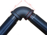 1/2 Elbow Black Pipe Connector Rustic Industrial Vintage DIY Shelf Tube Parts