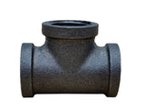 1/2 Tee Black Pipe Connector Rustic Industrial Vintage DIY Shelf Tube Parts