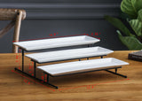 Collapsible Plate Rack Stand Cake Serve Tray Dessert Fruit Buffet Food Riser 15100