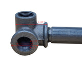 Black Pipe Flange 1/2 3 Way Connector Rustic Industrial Vintage Shelf Tube Part