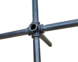 Black Pipe Flange 1/2 6 Way Connector Rustic Industrial Vintage Shelf Tube Part