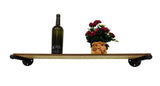 Shelf Bracket 8 Long 1/2 Black Pipe Rustic Industrial Vintage Shelf Wallmout Tube Part