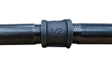 1/2 Tee Black Pipe Coupler Connector Rustic Industrial Vintage Shelf Tube Parts