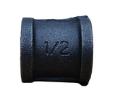 1/2 Tee Black Pipe Coupler Connector Rustic Industrial Vintage Shelf Tube Parts