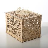 DIY Wedding Card Box Rustic Wood Card Box Gift Card Holder for Wedding Banquet 15113