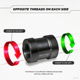 Carbon Steel Straight-Through Pipe Internal Thread Joint, OD 1/2 *long 1.34 15114-STEEL