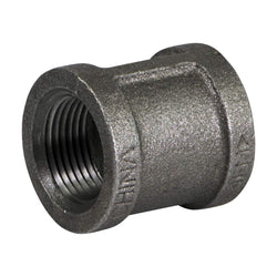 1/2" Black Malleable Iron Straight Left/Right Coupling Reverse Opposite Thread 15114