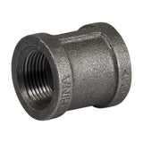 1/2" Black Malleable Iron Straight Left/Right Coupling Reverse Opposite Thread 15114