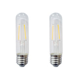 2W LED T6.5 Tubular Exit Sign Light E17 Base Appliance Bulb (20W Equivalent) 6K 15117 4PK