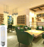 2W LED T6.5 Tubular Exit Sign Light E17 Base Appliance Bulb (20W Equivalent) 6K 15117 4PK