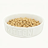 Kitten Cat Pet Bowls Heavyweight Ceramic Dish Stays Put Chew Proof Food Water 15118