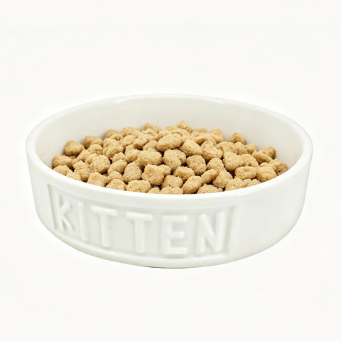 Kitten Cat Pet Bowls Heavyweight Ceramic Dish Stays Put Chew Proof Food Water 15118