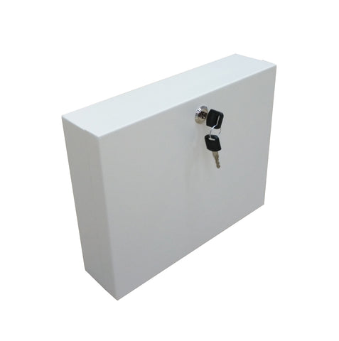 Secure Steel Key Storage Cabinet 90 Keys Gray Box Garage Wall Organizer Lock NEW