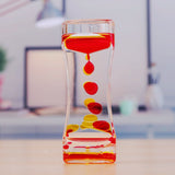 Fun Classic Fidget Sensory Toy Liquid Oil Bubbler Motion Timer Hourglass Autism`