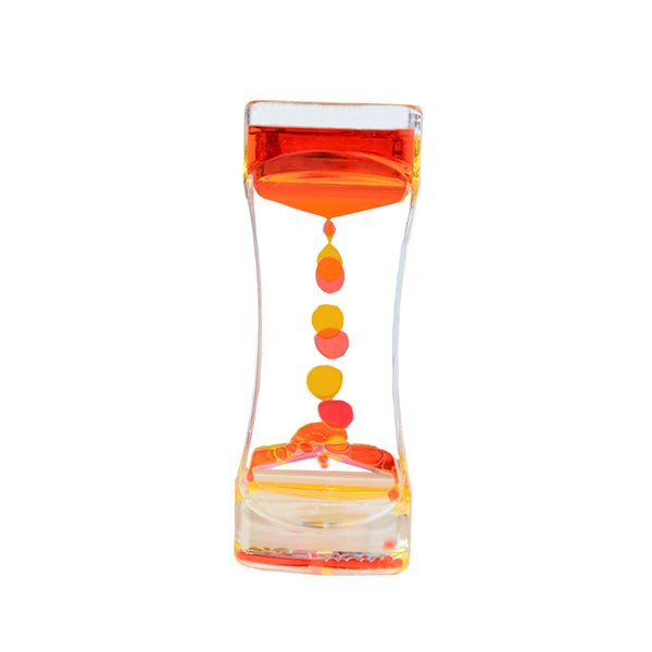 Fun Classic Fidget Sensory Toy Liquid Oil Bubbler Motion Timer Hourglass Autism`
