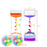 Sensory Toy Kit Gifts for Autistic Children Squeeze Balls Liquid Motion Timers
